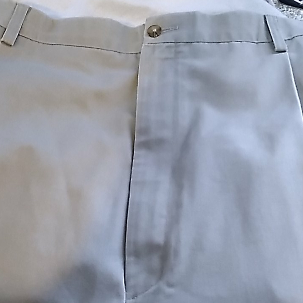 Men's khaki dress pant flex waist 48x32